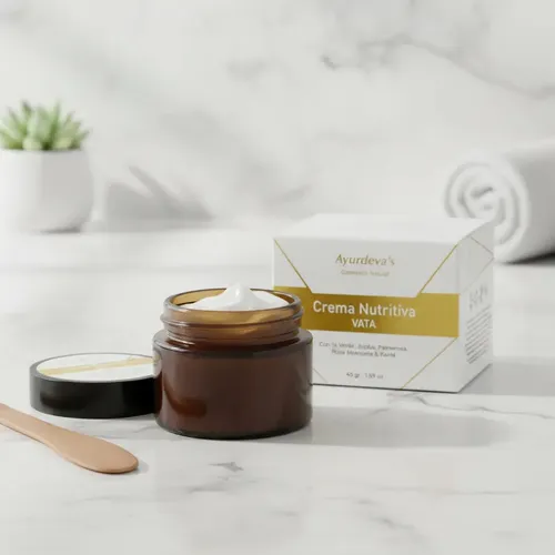 Crema Antiedad VATA Noche Para Piel Seca Ayurdeva 50g Con Rosa Mosqueta