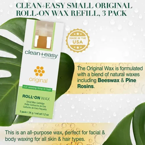 Recambio De Cera Roll-on Clean + Easy 3 Paquetes 70g