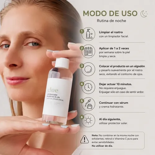 Pack X2 Locion Acido Salicilico 2% Cloe Tratamiento Acne