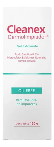 Cleanex Dermolimpiador Gel Exfoliante Oil Free Piel Acneica