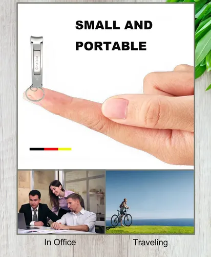 Cortador De Uñas Portátil De Acero Inoxidable, Llavero Alemá Small