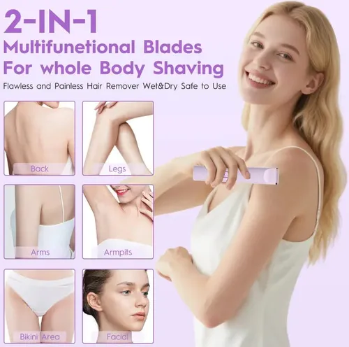 Afeitadora Antiarañazos Para Mujer, Portátil Y Universal