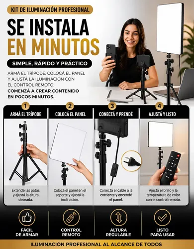 Kit De Iluminación Para Lashistas Y Extensiones De Pestañas