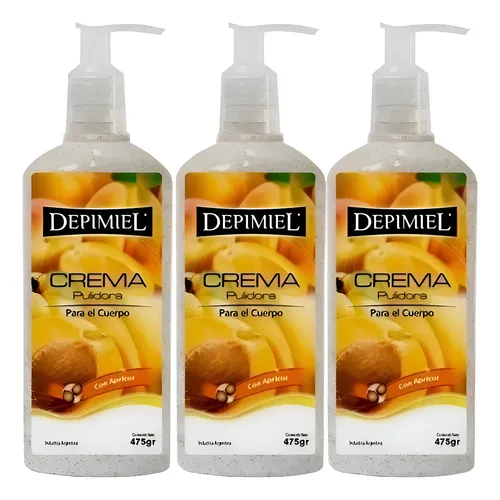 Crema Pulidora Exfoliante Para El Cuerpo Depimiel 500gr. X3