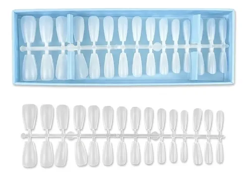 Tips Soft Coffin Mate Para Manicura Profesional 240pcs