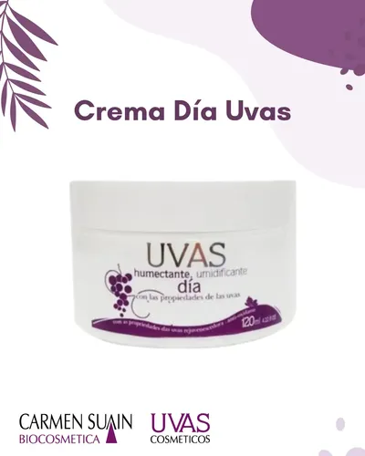 Crema Dia Humectante- Uvas Cosmeticos X 3