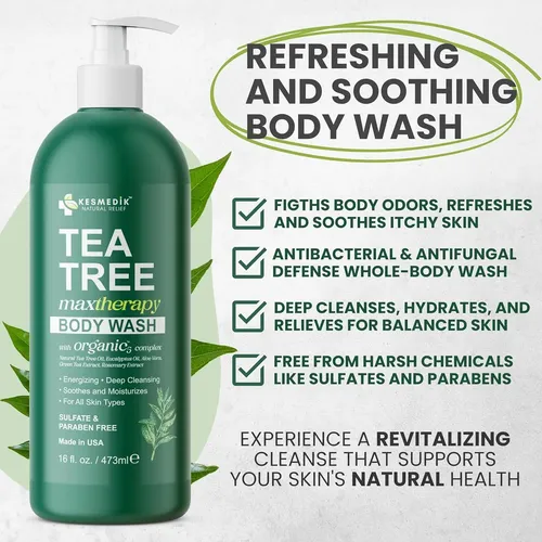 Tea Tree Oil Body Wash Maxtherapy | Antibacterial & Antif…