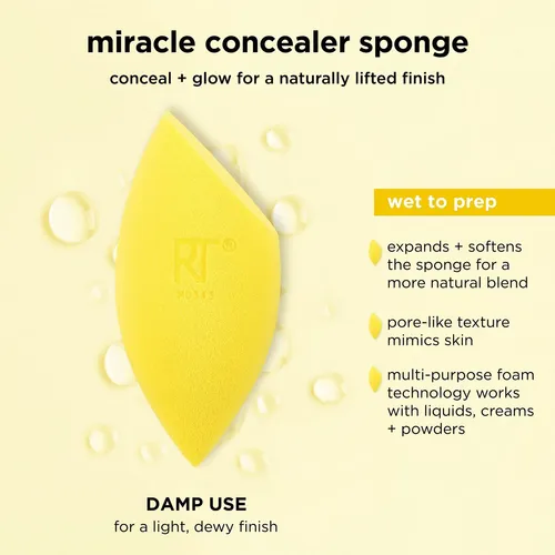 Esponja Para Mezclar Maquillaje Real Techniques Miracle Conc