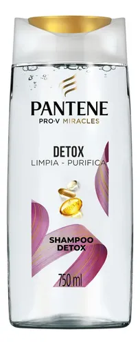 Shampoo Detox Pantene Pro-v Miracles Detox Limpia – Purifica 750 Ml