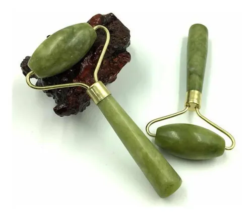 Rodillo Piedra Jade Natural Roller Masajes Facial
