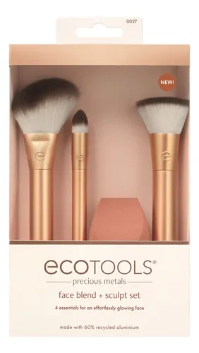 Kit De Brochas De Maquillaje Ecotools Precious Metals Face,