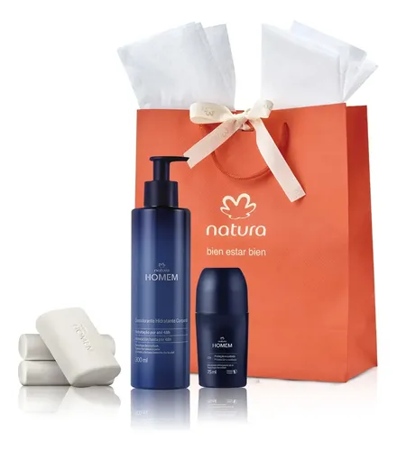 Kit Natura Homem: Hidratante, Desodorante Y Jabones
