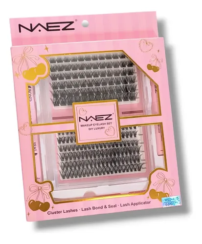 Pestañas Postizas Cluster Naez Kit De Aplicación Volumen Mix