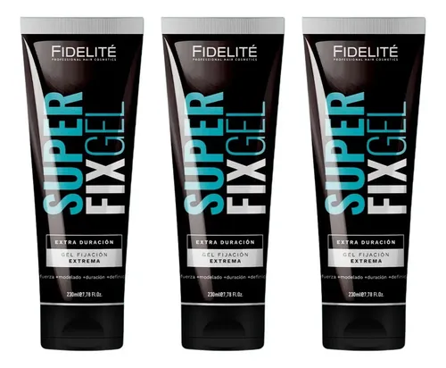 Fidelite Super Fix Gel Fijación Extrema 230ml X 3u