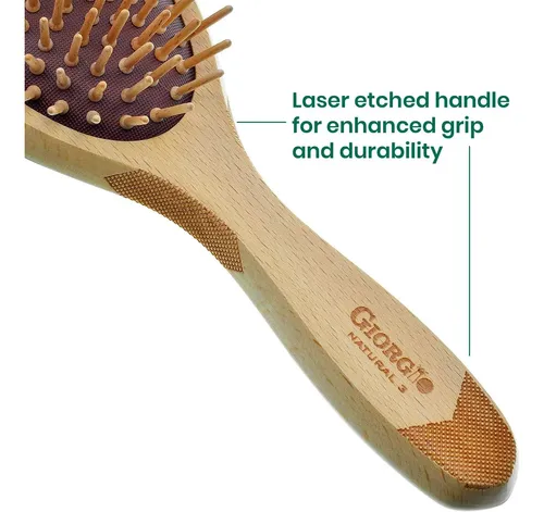 Giorgio Cepillo Grande Ecológico De Cerdas De Madera
