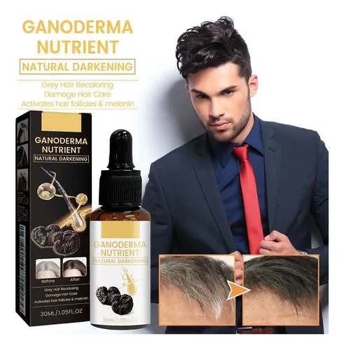 Aceite Sérum Para Cabello Gris De 30 Ml Que Renueva El Color