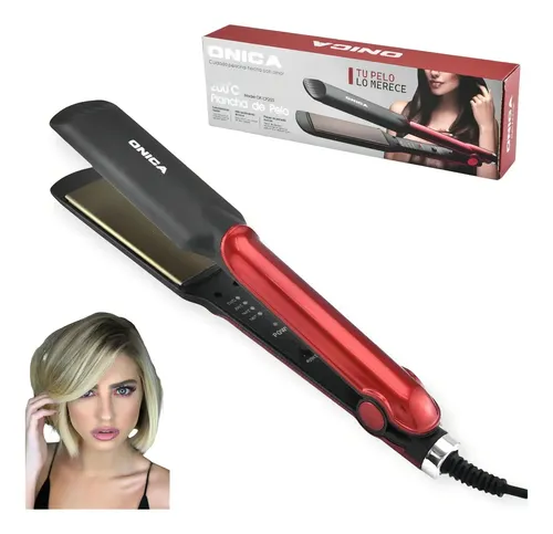 Plancha De Pelo Onica Oa-cp203 Cerámica Roja Control Digital
