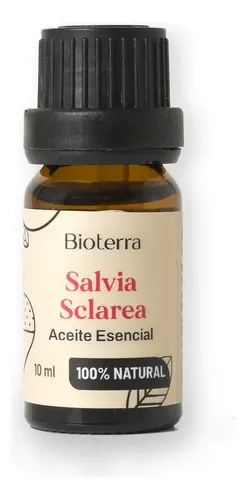 Aceite Esencial Salvia Sclarea Bioterra Vegano Aromaterapia 10mL