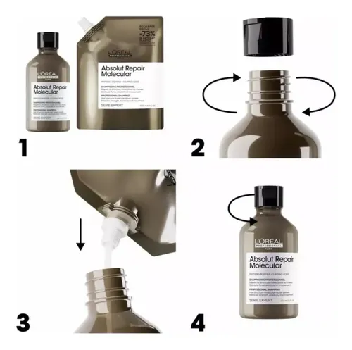 Refill Shampoo L’Oréal Absolut Repair Molecular 500ml