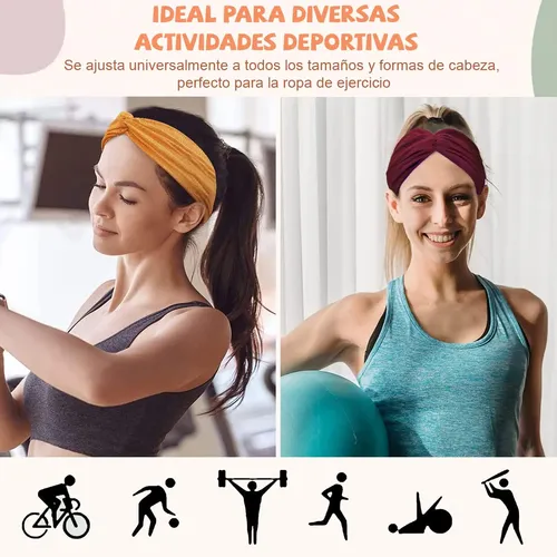 12 Piezas Banda Deportiva Para El Cabello P