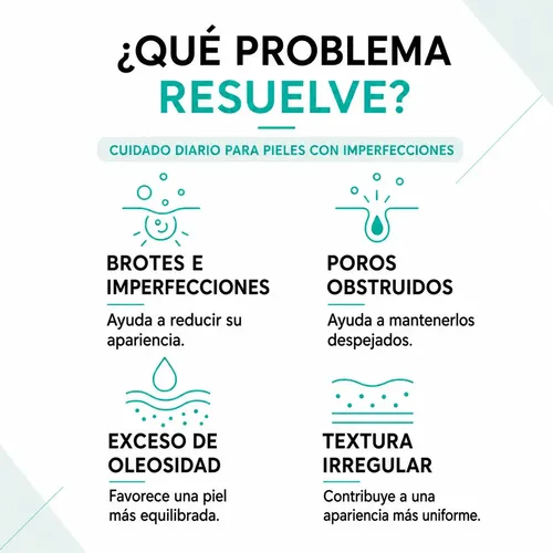 Crema Facial Mely Acne Care Ácido Salicílico Té Verde 50g Acneica Día/noche
