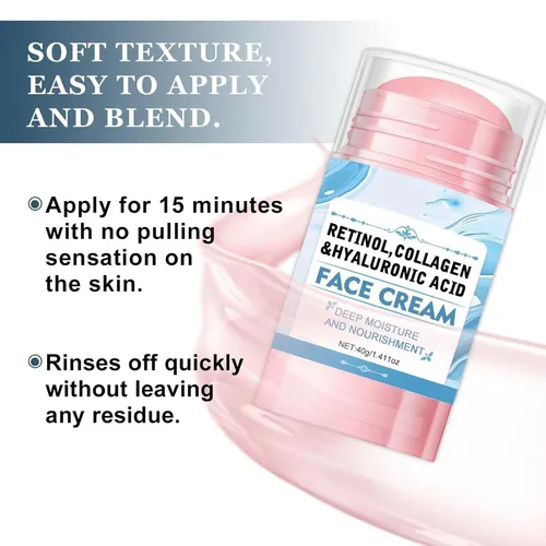 Uucrema Facial Retinol Colágeno Hidratante Antiarrugas 1.41