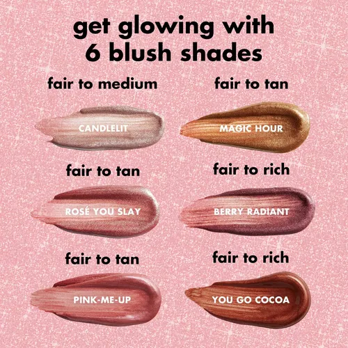 Elf Halo Glow Beauty Wand Rubor Líquido Lumino Berry Radiant