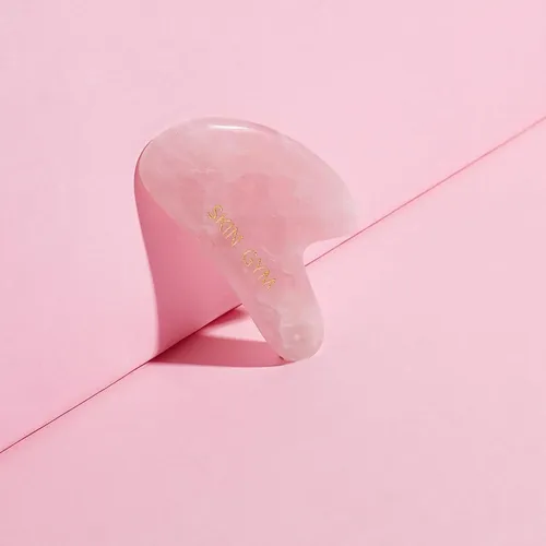 Masajeador Facial Skin Gym Rose Quartz Sculpty Heart Gua Sha