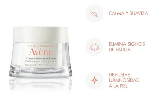 Crema Nutritiva Revitalizante Avène para Piel Normal a Sensible de 50 mL