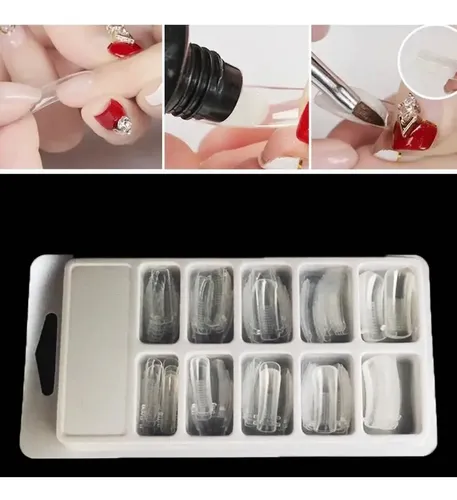 Kit Gel Uv Led Para Capsulas Dual System Poligel Gelificadas