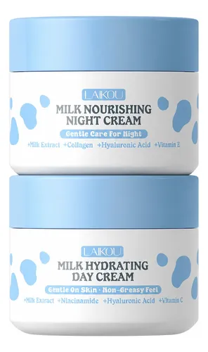 Crema Facial Laikou Leche Día Y Noche Hidratante 60g Normal Día/noche