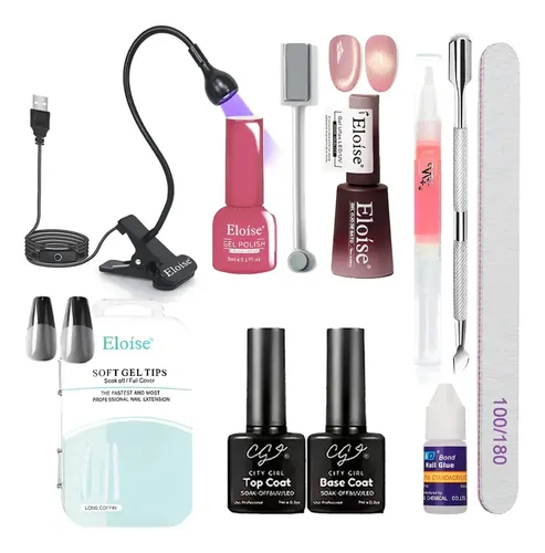 Kit Soft Gel Esmaltado Ojo De Gato Manicura Semipermanente