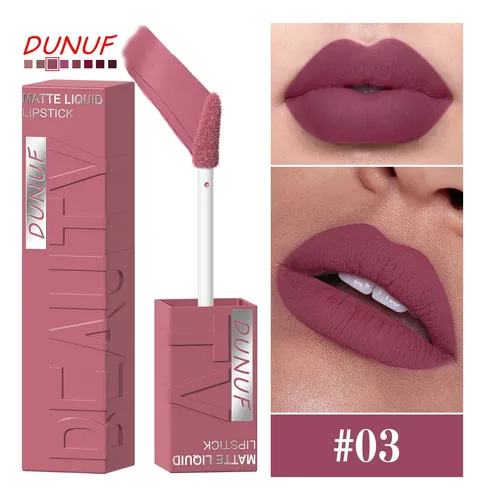 Labial Líquido Mate Larga Duración Dunuf