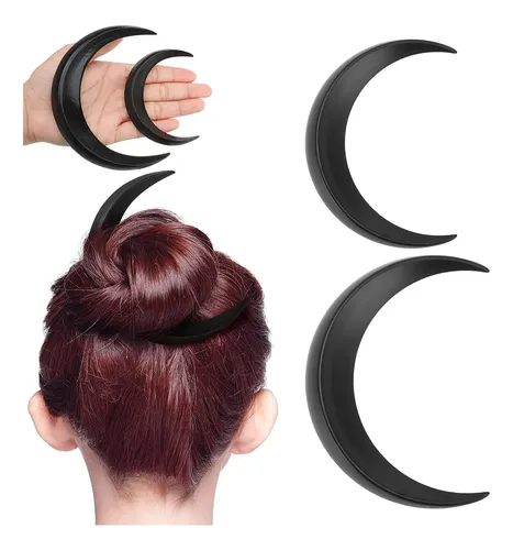 Pinza For El Cabello Con Forma De Luna Portátil 2 Piezas
