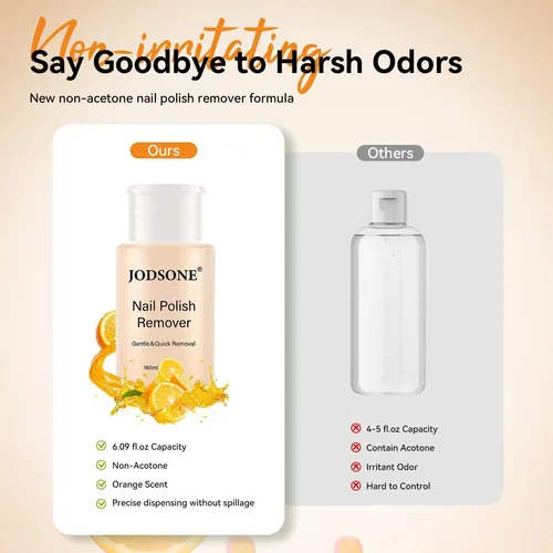 Quitaesmalte Sin Acetona Jodsone Naranja 180 Ml