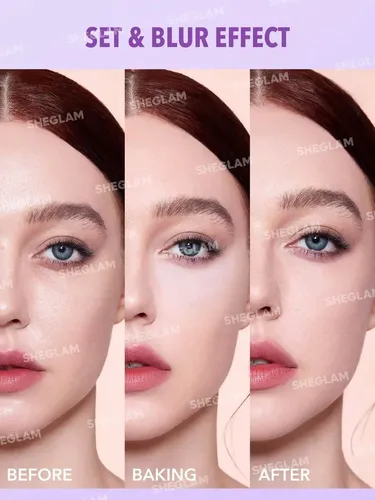 Sheglam Trio Borla Esponja Triangulo Para Polvo Maquillaje Color Púrpura