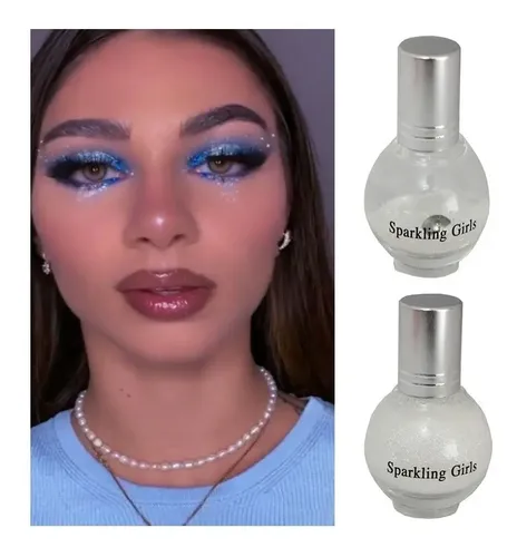 Nectar De Hadas Sparkling Girls Glitter Gibre Liquido Makeup Color Blanco