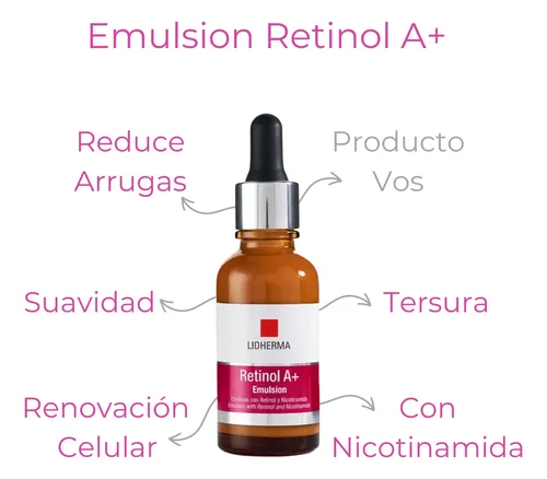Crema Retinol A+ Y Serum Emulsion Antiage Manchas Lidherma