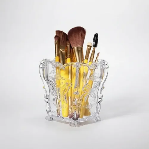 Organizador Porta Limas/ Pincel Mariposa Manicura Acrílico