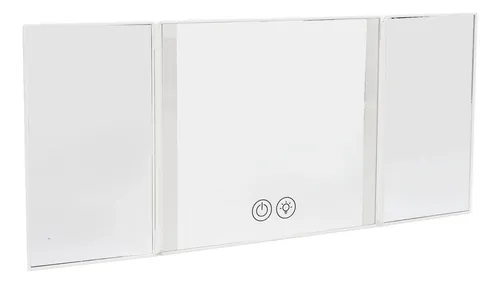 Espejo De Tocador Con Visera Plegable Para Coche, Triple Pliegue, Sol Plegable