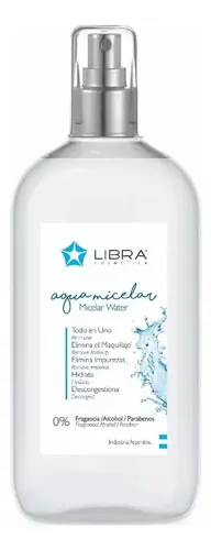 Libra Agua Micelar Desmaquillante Limpieza Facial