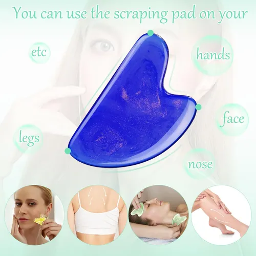 Set De 24 Herramientas Faciales Gua Sha De Resina Sherr Para