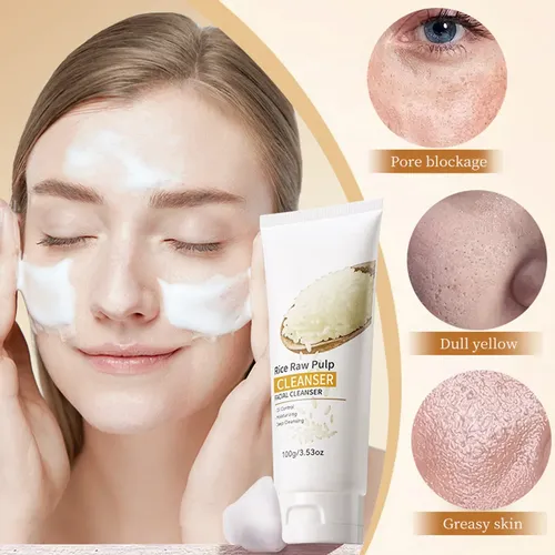 Lavado Facial De Limpieza Profunda, Lavado Facial De Arroz C