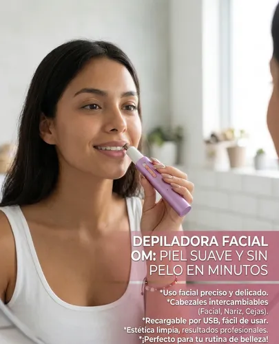 Depiladora Eléctrica 4 En 1 Recargable Usb Kit Facial Nariz