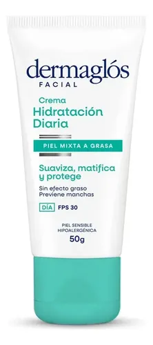 Crema Facial Dermaglós Piel Mixta A Grasa Fps 30 X 50 Gr