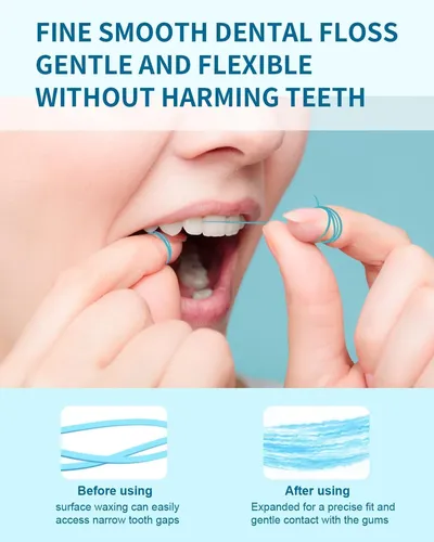 Hilo Dental Con Cera Menta Vegano Y Aceite De Coco 50 Yd