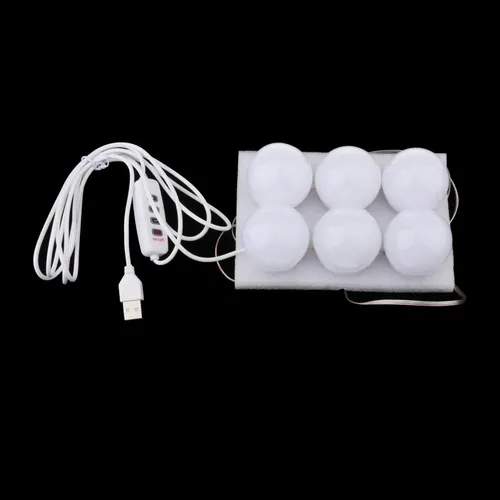 Kit De Luz Para Espejo De Baño, 6 Lámparas 45x45x49mm