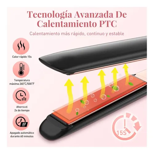 Plancha De Cabello Profesional 500f Alta Temp Iones Negativo