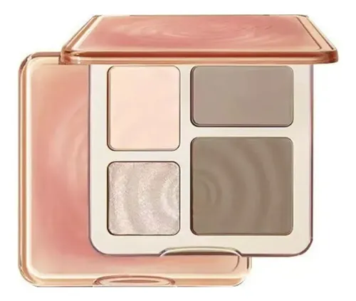 Paleta 4 En 1 Iluminador Contorno Polvo Compacto Maquillaje
