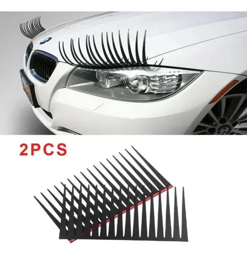 Y. 2 Pares De Pegatinas De Pestañas Para Faros De Coche